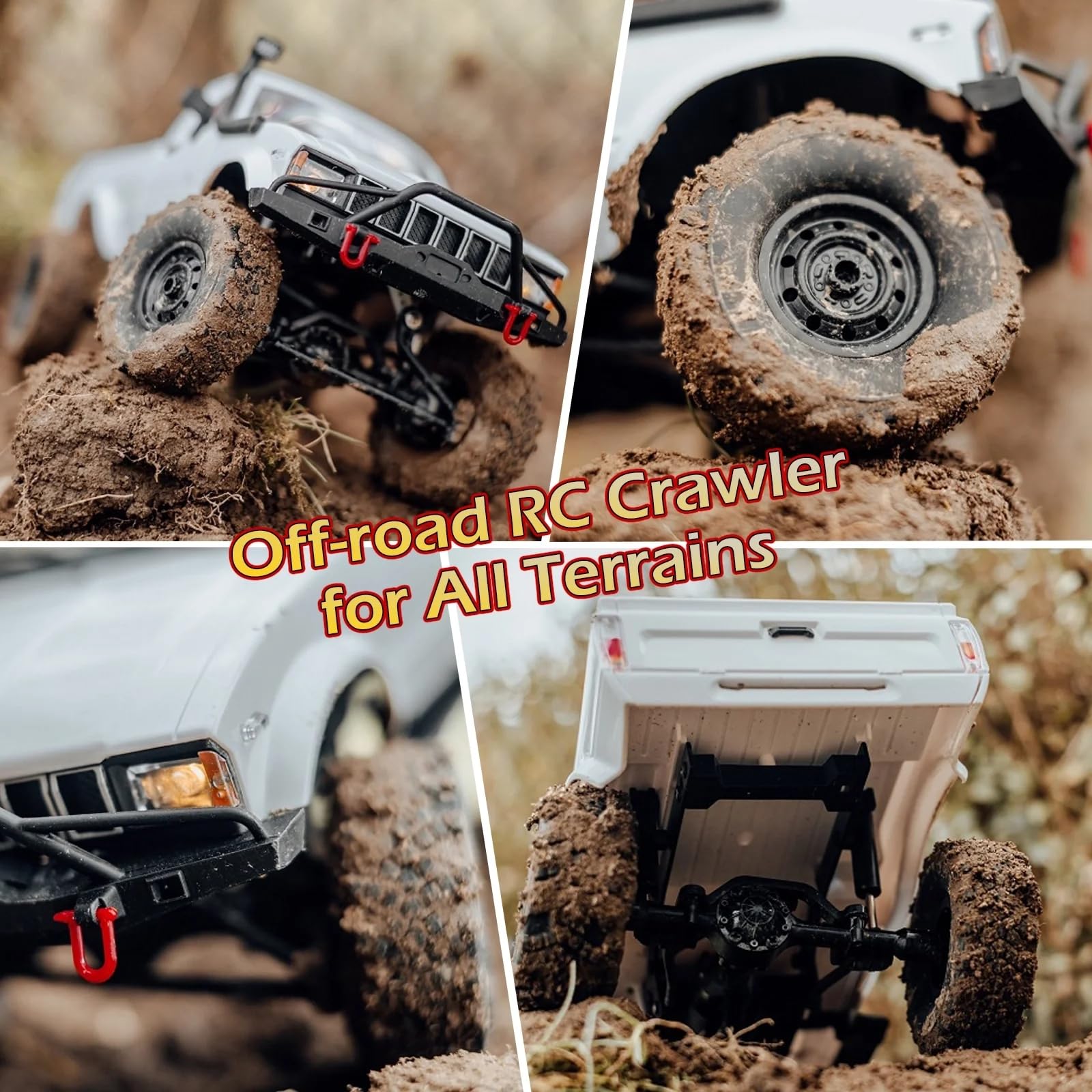Amazon.com: SVERTIBO 1/16 Scale RC Crawler, WPL C24-1 RC Truck RTR